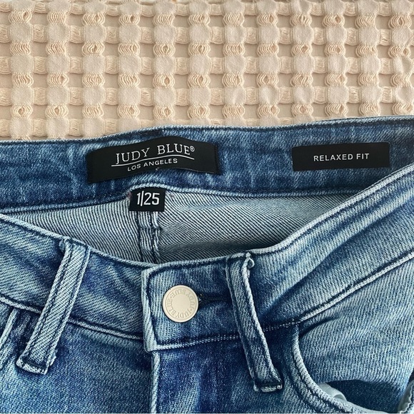 Judy Blue Relaxed Fit Blue High Waist Jeans in Sz 1/25 - Picture 6 of 9